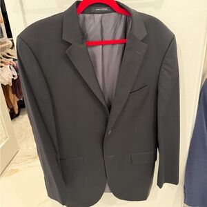 Kenneth Cole Black Men's Two-Button Suit Jacket